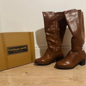 Brown Heeled Boots for Women